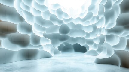 Poster - abstract geometry interior background 3d rendering