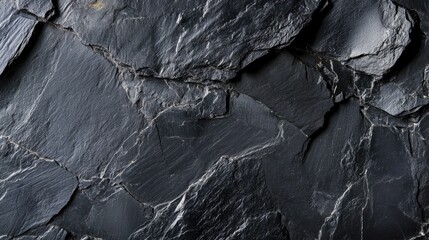 Poster - Black stone texture with a plain background