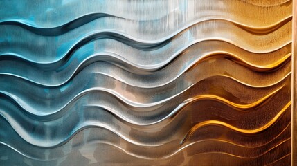 Poster - Striking wave pattern on a window surface