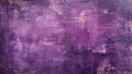 Poster - Worn purple background showcasing various marks and stains