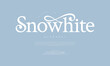 © fourmonths - Snowhite typography beauty fashion elegant minimalist serif italic fonts decorative wedding vintage retro logos. Minimal luxury font alphabet logo. Vector illustration