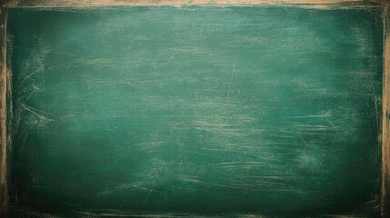 Wall Mural - Vintage green chalkboard background High resolution image