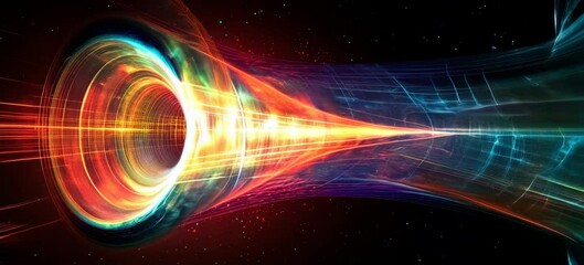 Wall Mural - universe creation big bang. time dilation. science space galaxy astronomy. generative video ai techn