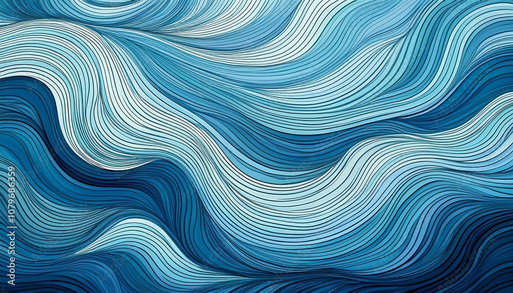 Ilustración de Stock abstract pattern of swirling lines in varying ...