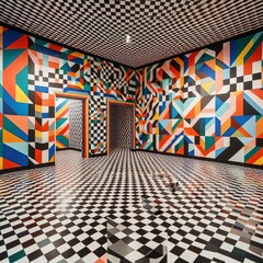 Poster - Optical Illusion Room