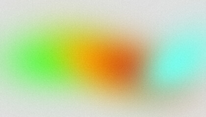 Wall Mural - retro pastel colors grainy gradient background. abstract green blue orange white color soft noisy gr