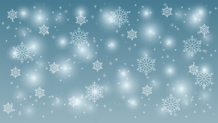 Wall Mural - snowflake background winter season vector