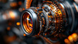 © Kornwit - Detailed image of a camera lens with intricate mechanics visible, emphasizing its engineering
