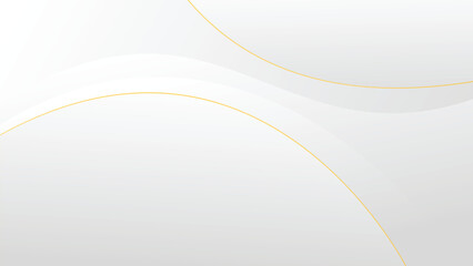 Poster - Abstract White Gradient Background Futuristic Wave Elegant Style