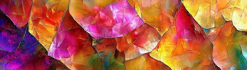 Poster - Vibrant Abstract Textures of Colorful Petals Creating a Dynamic Background Full of Energy, Movement, and Artistic Expression for Creative Projects