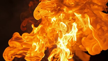 Poster - Slow Motion Fireball Explosion During Controlled Burn Experiment Generative AI