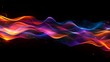 © Ceyhun - A stunning abstract flame pattern glowing in vibrant colors, isolated against a dark backdrop