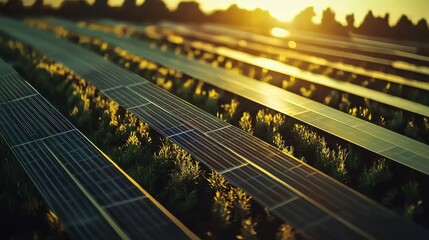 Aufkleber - Optimizing energy storage solutions in modern solar plants eco-friendly environment low-resolution imagery