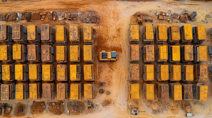 Aufkleber - Deploying advanced energy storage batteries industrial site aerial view technology sustainable future