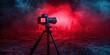 © Thi - Compact infrared recorder on tripod capturing stunning night visuals in low-light conditions.