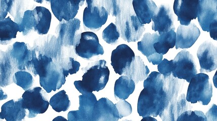 Abstract watercolor pattern in deep blue hues, evoking a sense of calm and creativity.