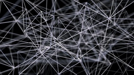Poster - 3d render wireframe element. Computer generated