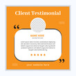 © Shifa - Customer feedback testimonial template vector with star ratings  for client satisfaction