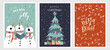 © TALVA - Lovely hand drawn christmas cards, cute design with hand lettering and lovely illustrations - vector design
