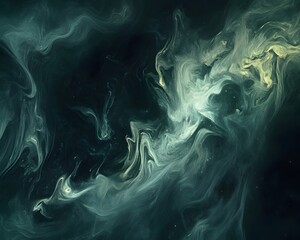 Poster - An abstract representation of flowing colors and shapes, creating a mesmerizing visual experience. Perfect for backgrounds, design projects, or artistic inspiration.