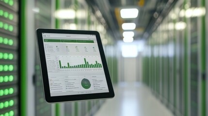 Poster - Data Analytics Dashboard in Modern Server Room