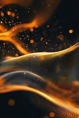 Wall Mural - modern tech abstract background with dynamic flow