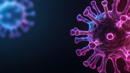 Fototapete - scientists study virus structure to understand infection mechanisms