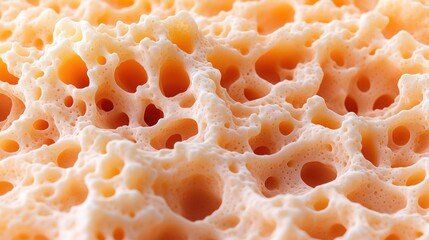 Poster - Explore the intricate texture of natural sea sponge in macro photography