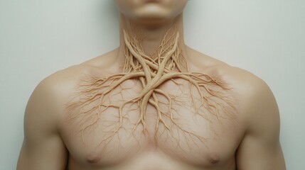 Aufkleber - Explore the intricate connection between humanity and nature through art