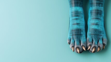 Poster - Explore the unique design of futuristic digital feet in transformation