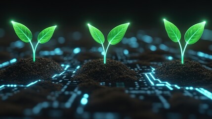 Poster - nurturing growth digital plants thrive in innovative environments