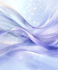 Poster - Elegant and Ethereal Abstract Background with Flowing Waves and Soft Light Featuring Subtle Hues of Purple and Blue, Perfect for Modern Design Projects and Creative Solutions