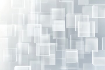 Poster - This artwork is an Abstract Business Background featuring Transparent Squares, which symbolizes clarity and professionalism, perfect for conveying a modern, creative, and innovative branding message