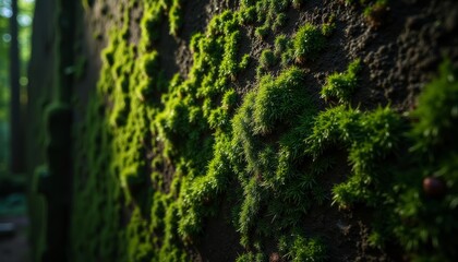 Wall Mural -  Natures canvas  Mossy rock in a forest