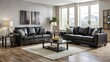 © nick - Upgrade your UK home with this stylish, affordable black living room furniture set designed for modern interiors, blending elegance and comfort seamlessly.
