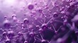 © Vlad - Atom Molecule. Network of Light Purple Molecular Models in Chemistry Concept Image