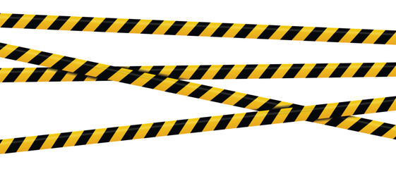 warning tape with yellow and black diagonal stripes. warning tape and police line. warning danger ta