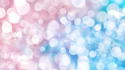 Poster - abstract pink and blue bokeh background