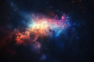 Wall Mural - Galaxy Image. Glorious Sky with Elements of Space, Nebula, and Stars