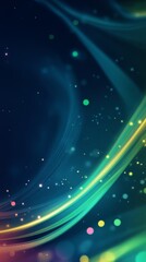 Poster - This is a stunning and captivating abstract artwork that showcases an array of vibrant neon colors and mesmerizing glowing patterns, effectively evoking a sense of dynamic motion and digital beauty