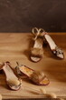 © Roudy - Cozy holiday-themed decorative shoes, crafted with festive patterns and rustic textures
