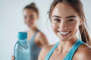 Poster - A person holding a water bottle, useful for various applications