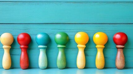 Fototapete - Image of auction paddles in front of a business logo showing assets being sold off during bankruptcy Bankruptcy concept with side empty space for text Stockphoto style