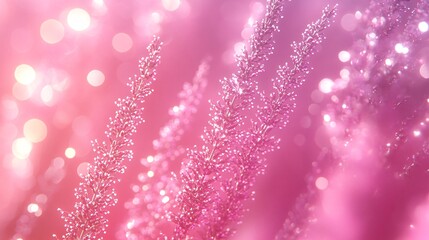 Poster - Soft focus of lavender fields under a setting sun creating a dreamy atmosphere perfect for relaxation themes with side empty space for text Stockphoto style