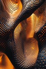 Poster - Close-up shot of a metal structure's intricate design