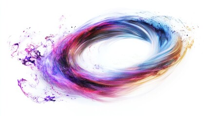 Poster - black hole, featuring dynamic, spiraling matter being drawn into its gravitational pull