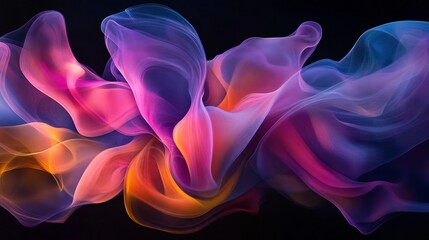 Wall Mural - Vibrant abstract colors swirl together in a breathtaking display. This image captures the essence of creativity and movement. Perfect for artistic projects. Generative AI