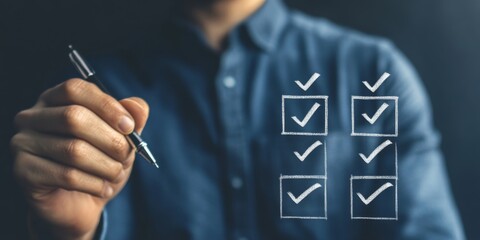Poster - Effective task management and detailed checklists are crucial for streamlining operations, ensuring tasks are completed efficiently, and leading to better outcomes and success in any organization