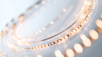Aufkleber - showcasing a series of luminous quantum bits arranged in a circular pattern,