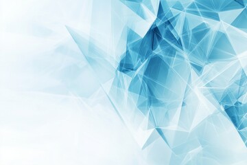 Poster - This is an Abstract Blue and White Geometric Background template specifically designed for use in Business Presentations, perfect for showcasing modern branding and promoting a professional image
